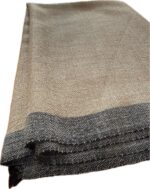 Écharpe Unisexe Grise et Beige en Laine – Douce & Chaude – Style Élégant Intemporel, Écharpe Hiver Femme & Homme, Idée Cadeau Chic - Image 4